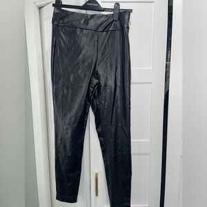 Dynamite Black Satin Leggings